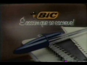 Comercial das canetas BIC com Rafael Ilha