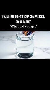 Your birth month your compressed drink tablet asmr #aiasmr #fypreels #asmrsounds #drinks #yourbirthmonth | EchoMuse Asmr