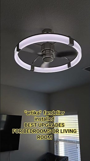 Artika fandelier installed in master bedroom....best upgrades, highly recommended 😀👍