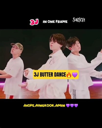 3J BUTTER DANCE ALWAYS GREAT TO SEE💜 #bts #jimin #jhope #jungkook #btsshorts #btsbutter
