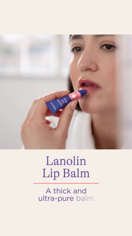 Lansinoh Lanolin Lip Balm, 4 Pack, 0.25 oz Each, Ultra-Moisturizing Lip Care with Natural Lanolin for Dry, Chapped Lips
