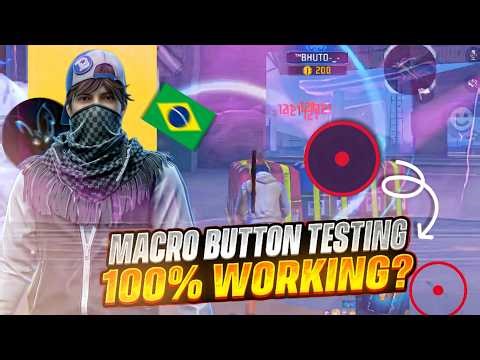 FREE FIRE Macro Button Testing 🔥 | 100% Working Ya Fake? 🤔