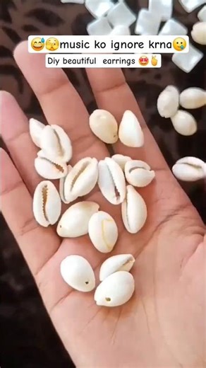 DIY Cowry Shell Earrings | Handmade Shell Jewellery Ideas#diyearrings #diy#creativejoyu