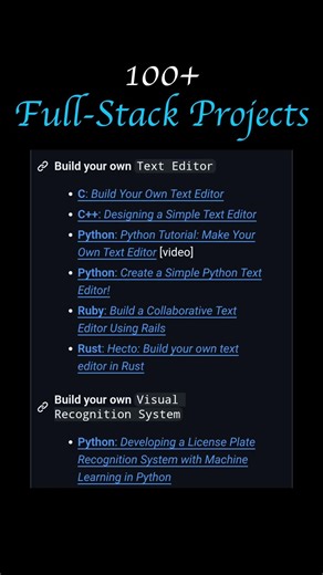 GitHub Repo with 1000+ coding projects #coding