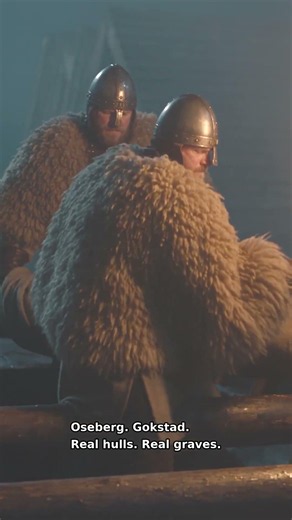 Viking ship burial: they buried ships with their dead