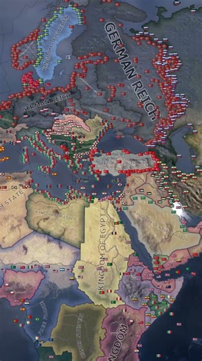 HOI4 TIMELAPSE: THE ROAD TO 56 MOD #hoi4 #ww2 #history #map #heartsofiron4 #europe #military