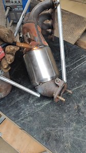 Welding catalytic converter repair. #mechanic #catalytic #automobile #automechanic #mechanicsteve | Mechanic Steve