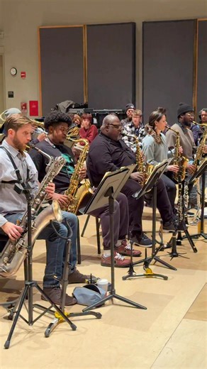 The Jazz at Lincoln Center Orchestra rehearses Duke Ellington’s “Angu” (from Afro-Bossa). Rehearsal Day 1 for Duke in Africa. | Wynton Marsalis