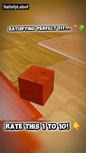 The Most Satisfying Wooden Cube Slide... 🪵 Perfect Loop #Shorts