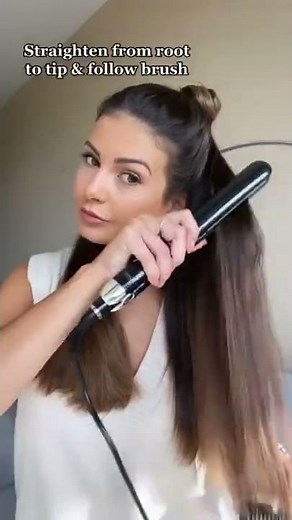 how to straighten your hair at home easily
