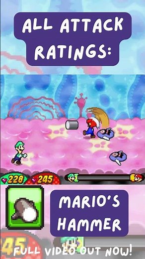 Mario & Luigi: Bowser's Inside Story | Attack Performances: Mario's Hammer