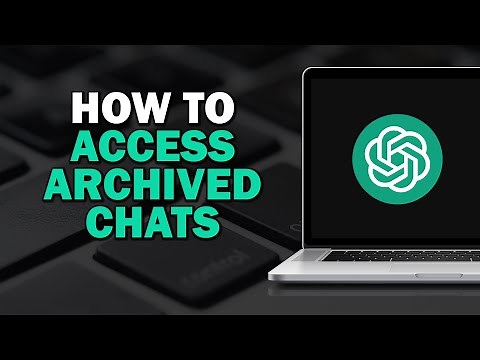 How To Access Archived Chats On ChatGPT (Easiest Way)​​​​​​​