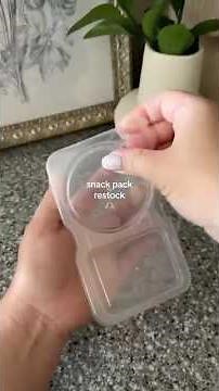 Snack Pack Restock 🤍 Easy Snack Ideas, ASMR Packing Snacks, Meal Prep Idea