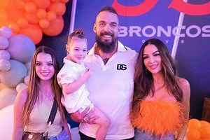 Who is Derek Wolfe's wife, Abigail Burrows?