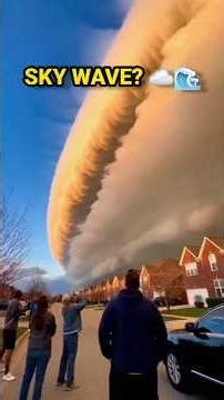 Scariest Cloud formation ever! ☁️🏘️ #Shorts