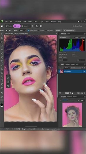 CARA Cepat Seleksi DETAIL RAMBUT di Affinity