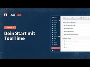 Tutorial: Dein Start mit ToolTime
