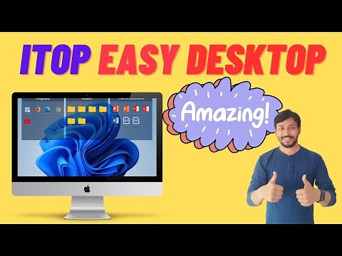 Organize Desktop in a Cool Way | iTop Easy Desktop | Live wallpaper in Windows 10/11
