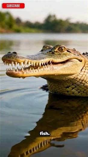 Gharial: The Crocodile With the Longest Snout 🐊 #wildlife #naturefacts #animals #wildlifefacts