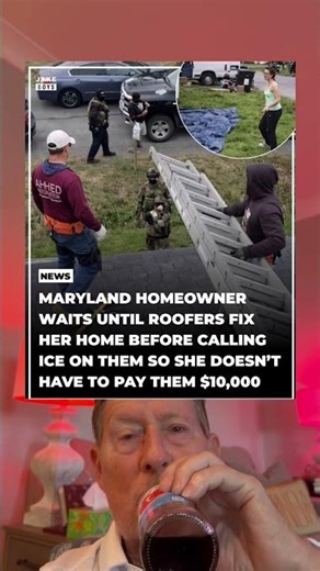 Maryland Homeowner Waits Until Roofers Fix Her Home Before Calling Ice on Them.
