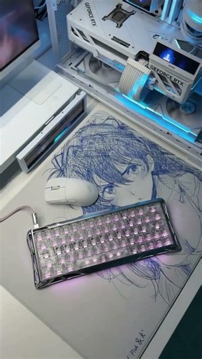 RTX GPU White Build - AESTHETIC OVERLOAD #gaming #setup #pc