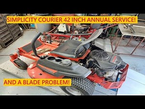 Simplicity Courier 42 Inch Zero Turn Kawasaki FR651V Annual Service!
