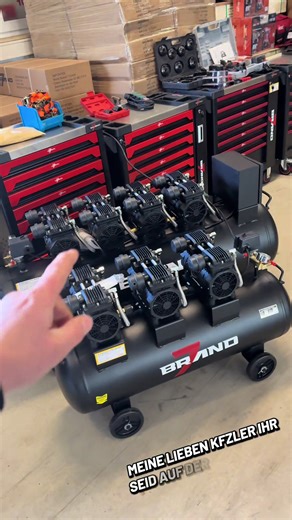 BRAND7 MZB-1200-200 Kompressor für Profis