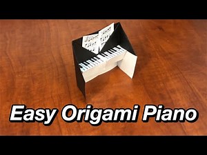 Easy Origami paper Piano (how to make a paper piano), Easy paper art and crafts