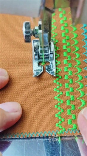 Patterned stitching using a Janome sewing machine #sewingtechnique