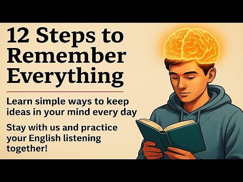 12 Steps to Remember Everything | Boost Your Memory| Improve Your English ✅️