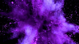 Super slow motion explosion of color powder. High quality FullHD footage