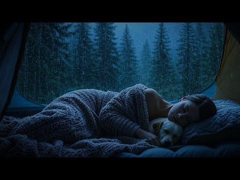 Cozy Rain Camping in a Tent ‼️ Deep Sleep and Relaxing Rain Sounds 🌧️