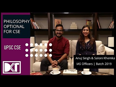 UPSC | Top Scorers | Philosophy | By Anuj Pratap Singh & Saloni Khemka | IAS Officers Batch 2019