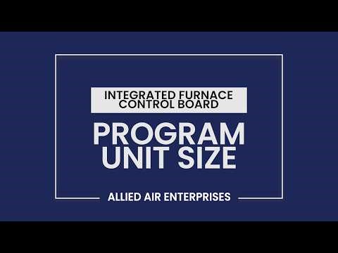 Program Furnace Unit Size