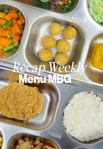 Recap Menu Mingguan MBG Penuh Gizi