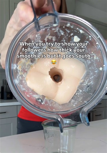 And my first reaction was to save what was left not clean it up 😂🍨 #smoothie #milkshake