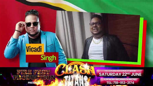 Countdown is on only 14 Days Away Pickup your tickets today for any info Call 592 706 8585 592 646 5224 Clash of de titans Guyana national Stadium June 22nd!!! | FIRE FEST 101 RADIO