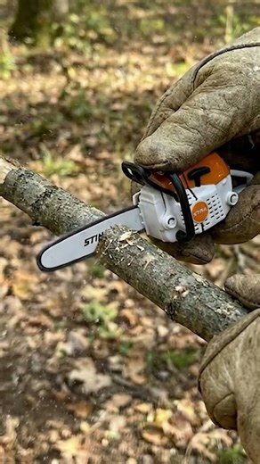 Tiny Chainsaw by STHIL Tools Part 2 (diy woodworking projects)