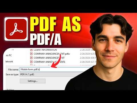 How to Convert PDF As PDF/A With Adobe Acrobat Pro DC (Tutorial 2026)