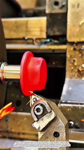 Red-Hot Precision Machining on a CNC Lathe | Incredible Metal Turning Process
