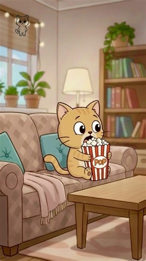 Horror Movie Cat Panic - by Meow Mason😱🥶 #shorts