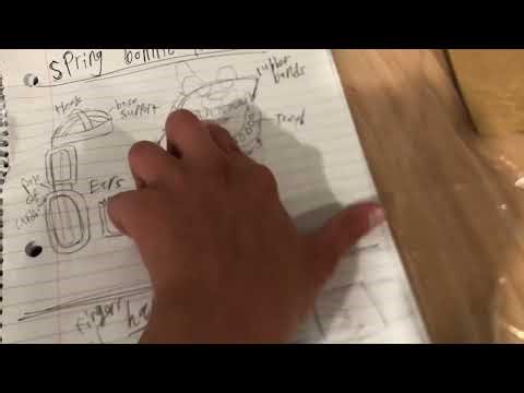 Making a spring bonnie suit out of cardboard!