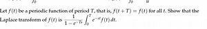 Let f ( t ) be a periodic function of period T, that is, f ( t ... | Filo