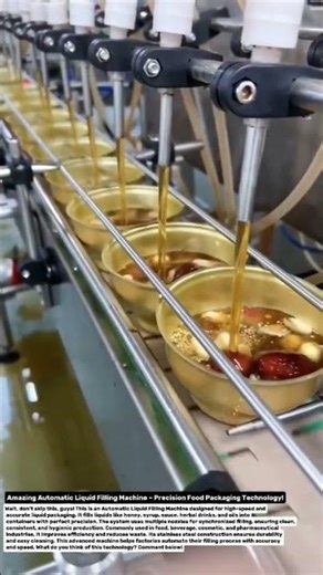 Amazing Automatic Liquid Filling Machine – Precision Food Packaging Technology!.