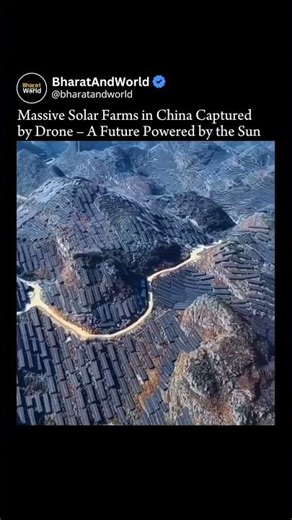 Solar farm 😲#fact #news #trending #viral #youtubeshorts #solarenergy #solarfarm