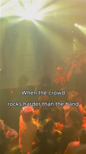 When the crowd rocks harder than the band #livemusic #concertvibes