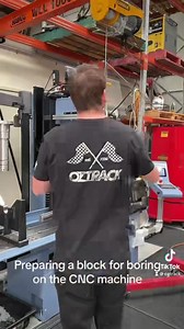 Preparing a LS block for machining on the Comec CNC machine | Oztrack