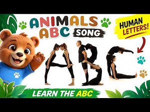 Learn ABCs with Animals: Human Alphabet Challenge (Animal Version)