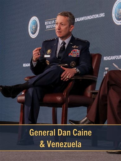 How does the President Trump receive military advice on Venezuela? General Dan Caine, Chairman of The Joint Staff, explains at RNDF with Morgan Brennan. | The Ronald Reagan Presidential Foundation and Institute