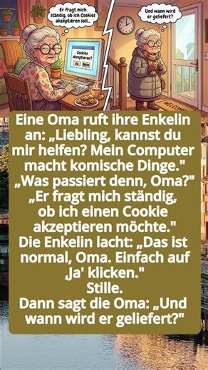 Oma hat ein Problem mit dem Computer… ihre Frage am Ende macht alle sprachlos! 😂 #lachen #lustig